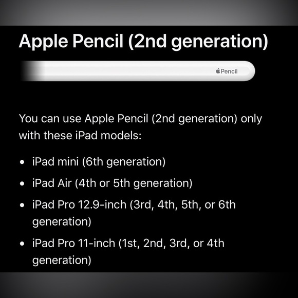 Apple Pencil 2nd Gen for iPads - Picture 2 of 2